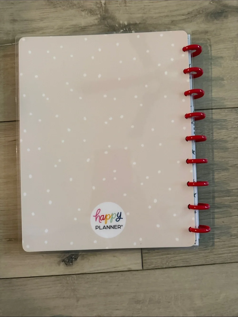 The Happy Planner Spiral Journal - Red Accents with Green Tree